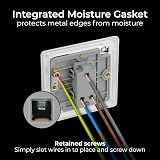 BG Electrical Single Wall Light Switch 2 Way Brushed Steel FBS12 view 5