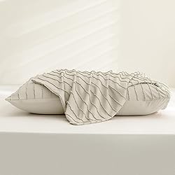 JELLYMONI Pillowcases Standard Size Light Khaki 2
