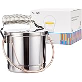 MEEDEN Portable Paint Brush Washer: Stainless Steel Artist Brush Cleaner with Extra Large Capacity - Paint Brush Holder for Oil & Acrylic Painting