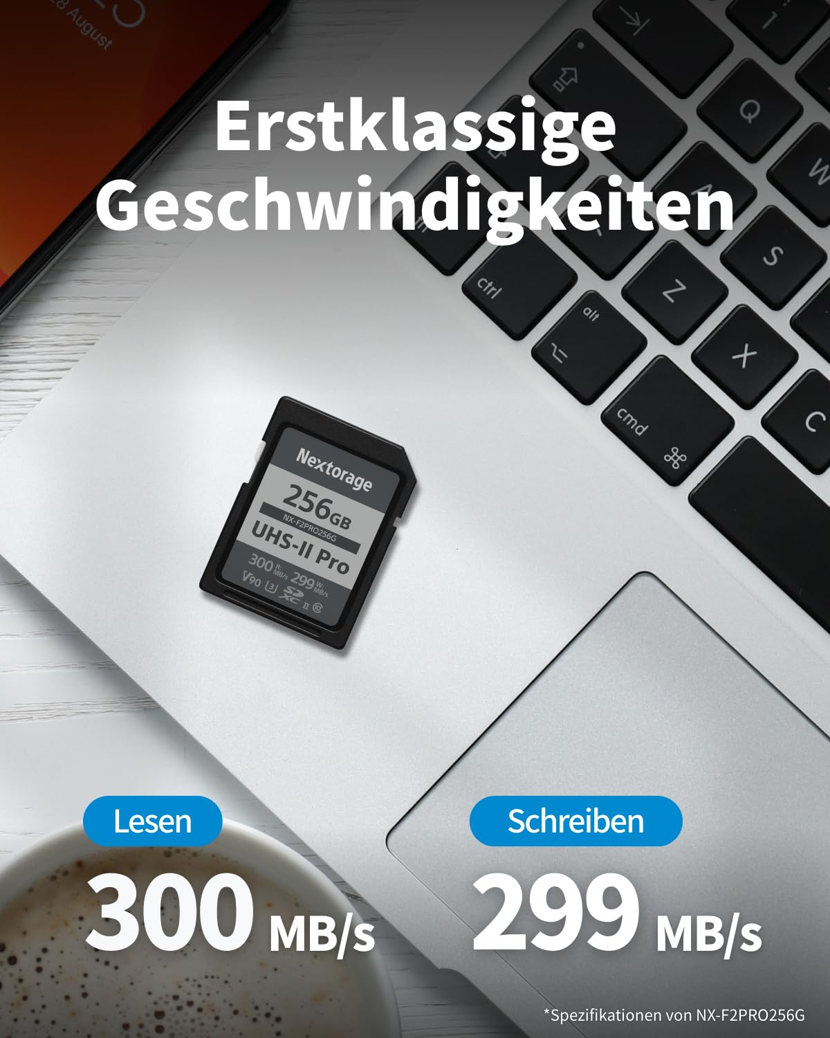 Nextorage SD Karte 256GB UHS-II SDXC, japanische speicherkarte datenspeicher SD Card, Kamera Zubehör für Nikon/Canon/Sony/Fujifilm/Nintendo Switch, F2PRO NX-F2PRO256G 7
