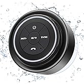 Razobws Bluetooth Shower Speaker, Portable Bluetooth Speakers, IP67 Waterproof Speaker with Suction Cup, Floating, Crystal Sound, Ideal for Outdoor Beach Pool, Great Gifts
