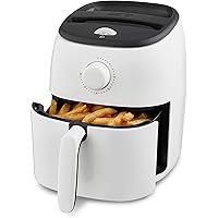 DASH Tasti-Crisp™ Electric Air Fryer Oven, 2.6 Qt., White – Compact Air Fryer for Healthier Food in Minutes, Ideal for Small 