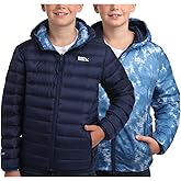 Eddie Bauer Kids' Reversible Jacket - Weather Resistant Quilted Down Coat for Boys and Girls (3-20)
