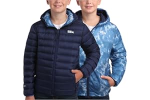 Eddie Bauer Kids' Reversible Jacket - Weather Resistant Quilted Down Coat for Boys and Girls (3-20)
