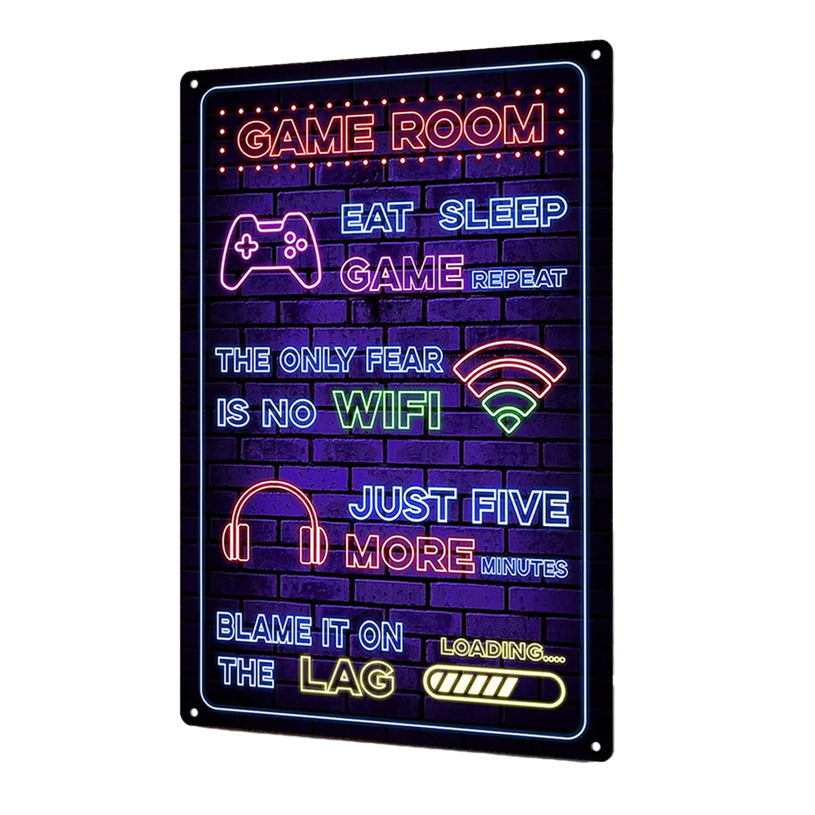 Bdfgh Funny Gamer Neon Sign, Gaming Poster Gifts for Boys, Gaming Wall Game Decor Accessories, Gamer Gifts Merchandise Bedroom Gaming Accessories Presents for Teenage Men Women