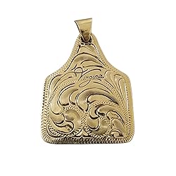 Custom Handmade Cow Tag Western Necklace with