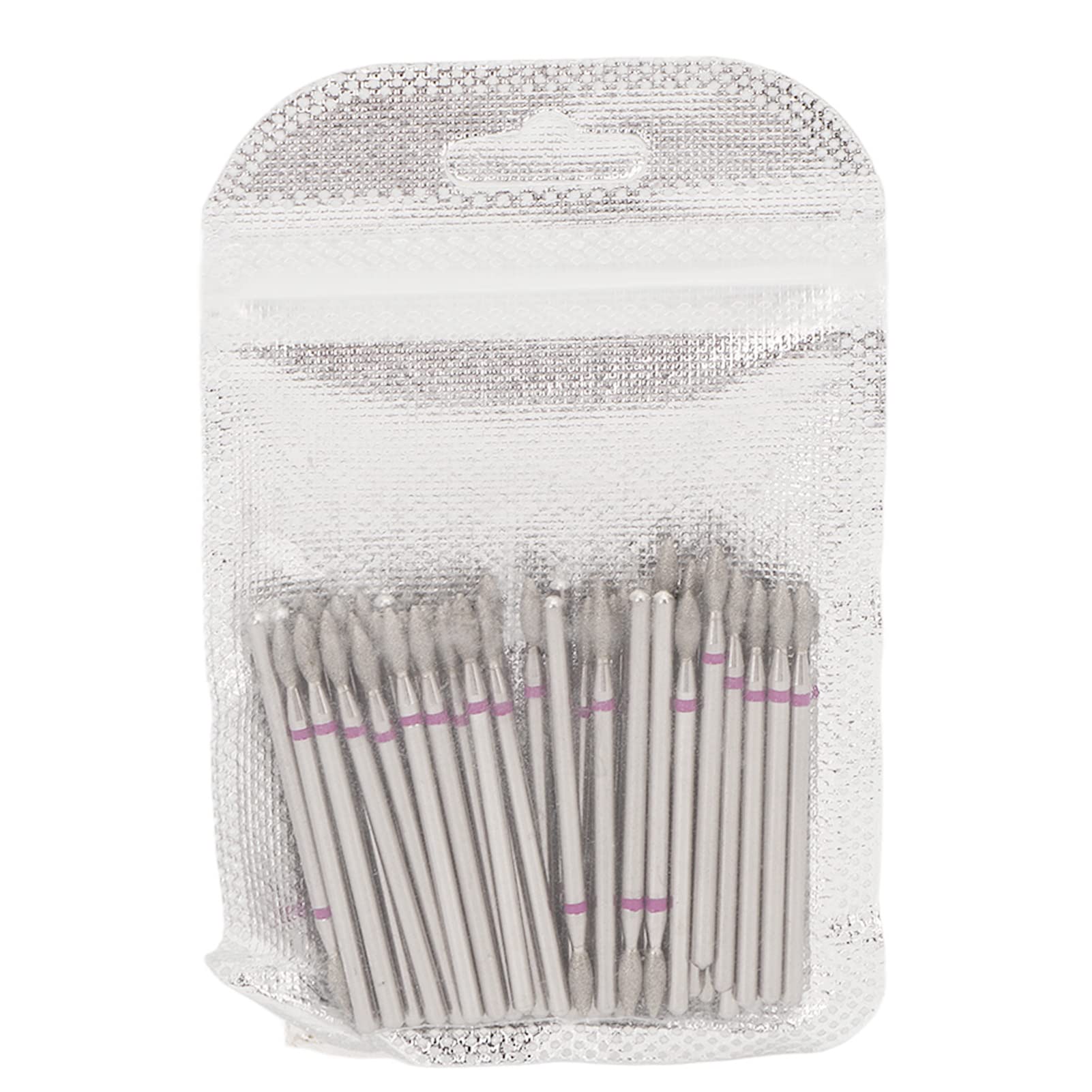 50pcs Nail Art Drill Bits for Acrylic Nails, Electric Nail Drill Bit Set, Flame Nail Drill Bit Carborundum Cuticle Remover Bits Kit for Cuticle Remover Manicure Pedicure