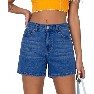 Short for Women Casual Hight Waisted Denim Shorts Stretchy Summer Hot Jort