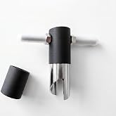Bowling Ball Finger Insert Removal Tool with Protective Sleeve, 31/32" Diameter 304 Stainless Steel Bowling Grip Remover, Safety Cover Included for Tool Protection &amp; User Safety (Black)