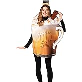 Rasta Imposta Pumpkin Spice Latte Costume Machiato Caffe Autumn Fall Flavors Dress Up Cosplay Party Costumes, Adult One Size