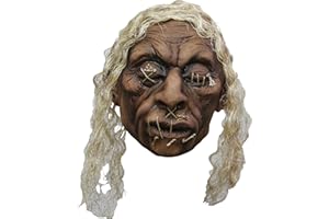 Ghoulish Productions Shrunken Head A - 2 Latex Decorative Halloween Party Adult, Brown Head Voodoo Doll. Witch Doctor Line.