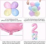 Balloon Dance Pink 2 Balloon 2nd Birthday Decorations Set 59 pc view 6