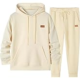 JMIERR Mens 2 Piece Jacquard Sweatsuit Outfits Hoodie Sweatshirt & Joggers Sweatpants Set Tracksuit