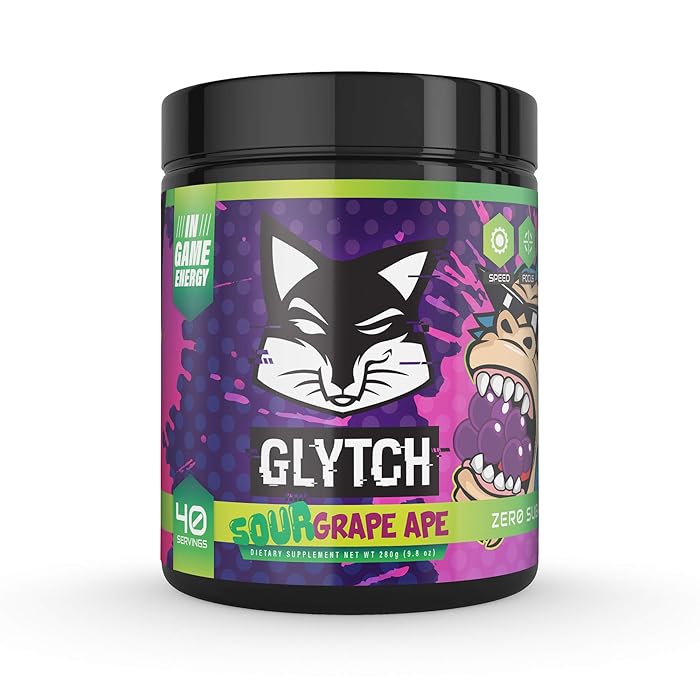 Buy GLYTCH Gaming Energy Supplement Powder Gamer and Esports Drink