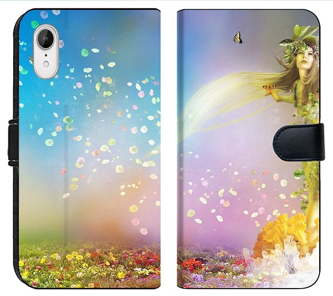 Amazoncom Apple Iphone Xr Flip Fabric Wallet Case Image Of