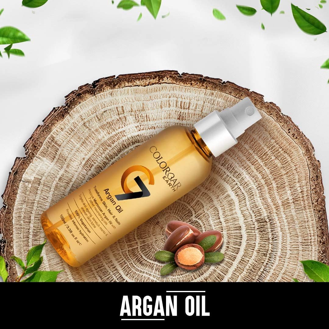 Colorbar Earth C7 Argan Oil, 100g, Anti-Ageing, Pure & Natural, Paraben Free, Silicon Free, Gold, 100 g (Pack of 1) - Image 5