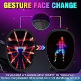 MEGOO LED Mask with App Bluetooth Programmable 45 Modes 70 Images Halloween view 4