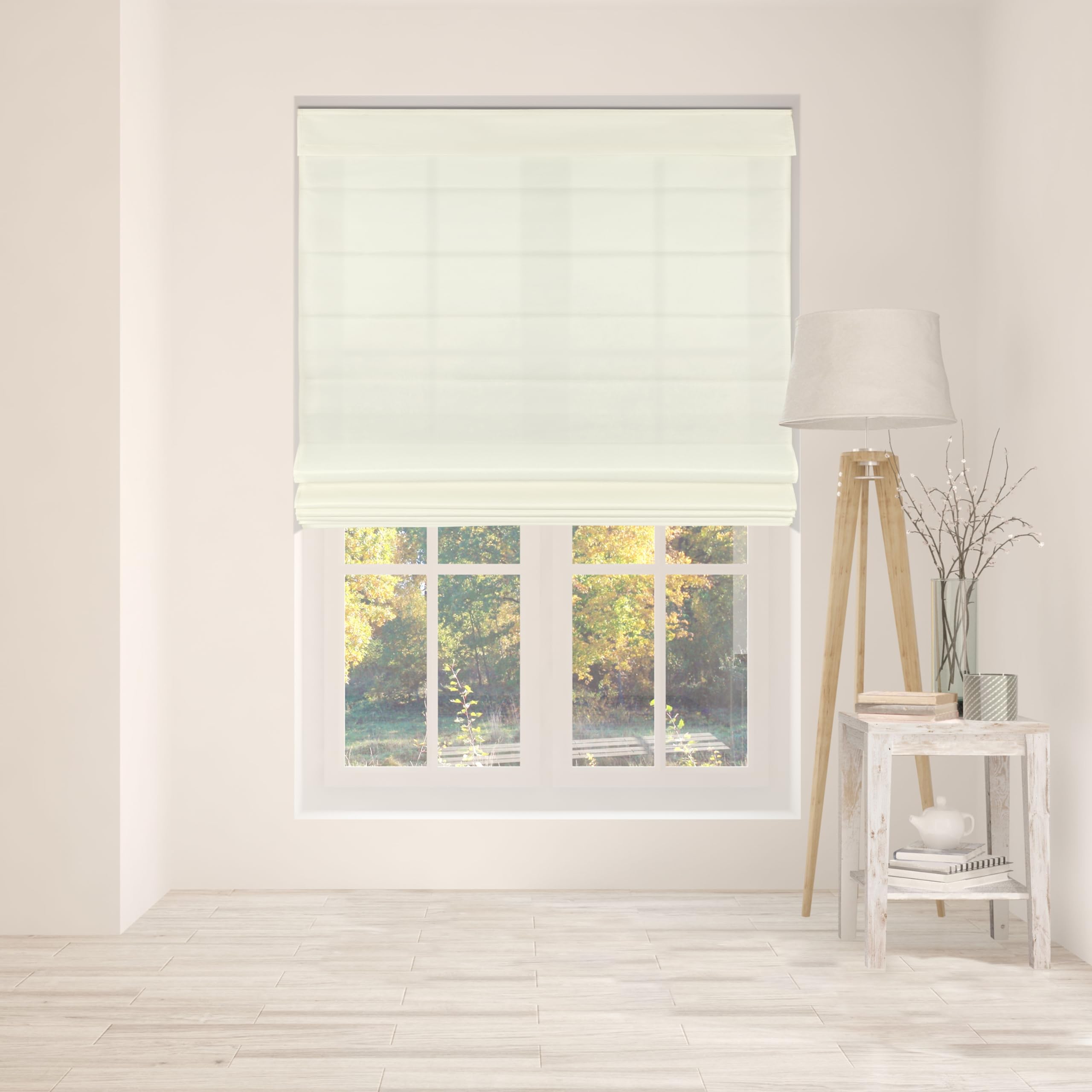 Arlo Blinds Cordless Fabric Roman Shades Light