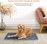 Nobleza Self Heating Pet Pad 60x45cm Grey Non-Slip Washable M Size view 8
