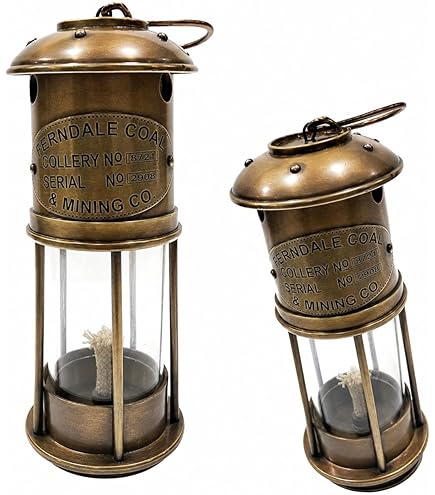 Amazon.com: Brass & Copper Anchor Oil Lamp Leeds Burton Nautical