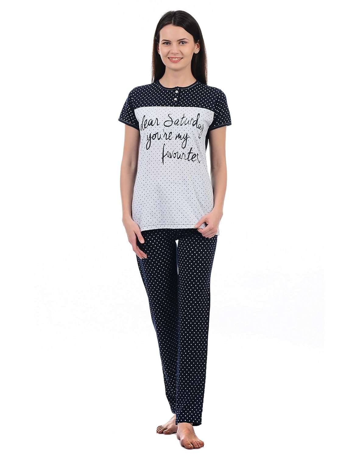 monte carlo women casual nightsuit set