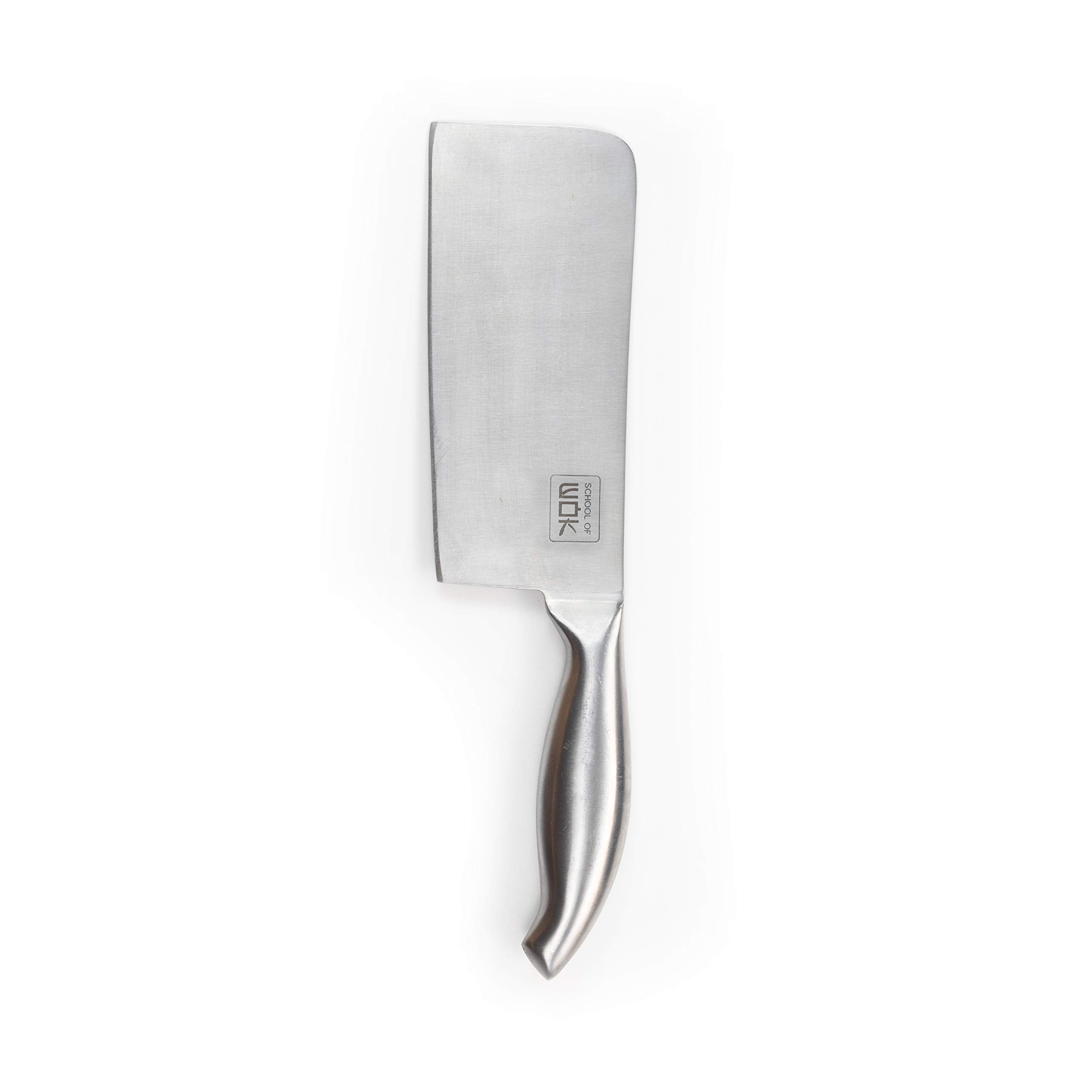 School of Wok 12322025 - Slice & Dice Cleaver - 7"/18cm, Silver