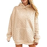 Fisoew Womens Hoodies Oversized Floral Sweatshirts Casual Long Sleeve Pullover Loose Fit Drawstring Hooded Tops