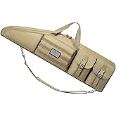 OUUTMEE Soft Double Shotgun Rifle Case 32"/38"/42"/46"/52"/55" Long Rifle Bag for Hunting Shooting Range, Firearm Transportation, With Multiple Magazine Holder Pouches