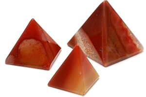 CrystalAge Carnelian Pyramid - YCN4 - Medium