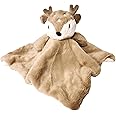 SONA G DESIGNS Plush Deer Fawn Baby Lovey Security Blankie Blanket - Gentle Sounding Rattlehead