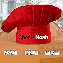 Personalized Grill Chef Hat with Custom