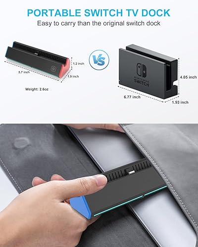 Switch Dock, TV Docking Station for Nintendo Switch/Switch OLED