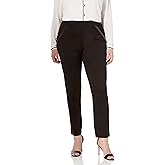 Rafaella Womens Plus-Size Ponte Comfort Fit Slim Leg PantsDress Pants