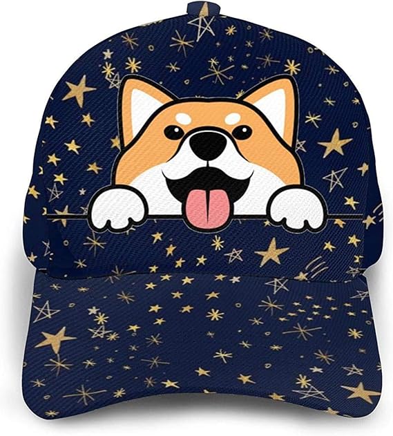 Amazon かわいい柴犬犬の足フルプリント野球帽ユニセックスカケットひさしのついた帽子調節可能なヒップホップ野球帽 ワンサイズ キャップ 通販