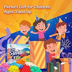 LITTLE CHUBBY ONE 8 Color Kids Play Sand Set - 5