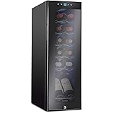 Ivation 12 Bottle Compressor Wine Cooler Refrigerator w/Lock | Large Freestanding Wine Cellar For Red, White, Champagne or Sp