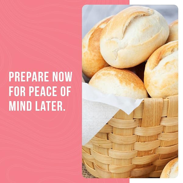 BREAD AND ROLL MIX CAN EMERGENCY FOOD SUPPLY, 48 SERVINGS, 10 YEAR SHELF LIFE – MAKES 6 LOAVES OR 72 BREAD ROLLS FOR PREPARED MEALS READY TO EAT