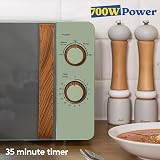 Russell Hobbs RHMM713MG-N 17 Litre Microwave Matt Green Wood Effect Handle view 5