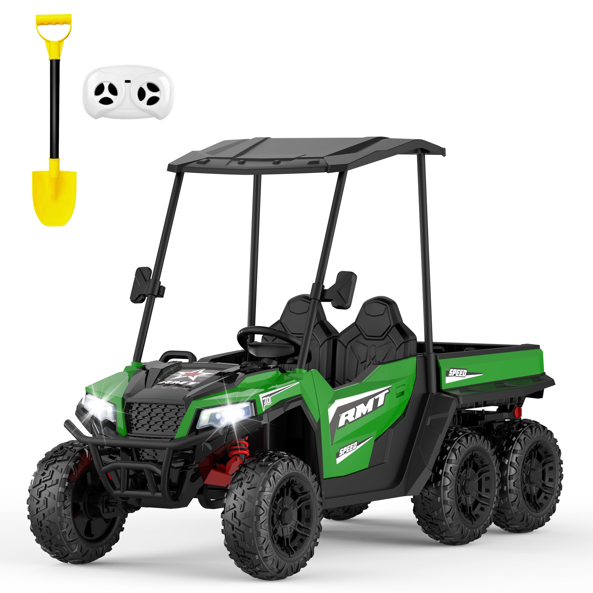BUPPLEE 24V 6-Wheel Electric Ride-On Truck for Kids