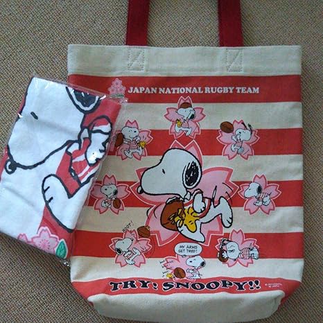 Amazon スヌーピー ラグビー Japan 日本代表トートバッグ タオル ワールドカップ おもちゃ おもちゃ