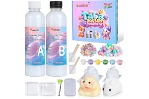 Taba Squishy Kit, Make Your Own Squishies with 1:1 AB Liquid Silicone for Super Soft DIY Squishy Making,Perfect for Beginner 