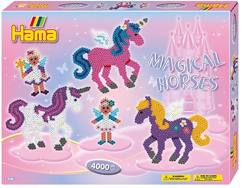 Hama Malte Haaning Plastic 644002 Magical Horses Large Activity Box, Multicolour