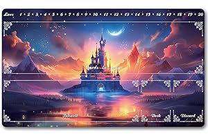 BOZZHEN Lorcana Playmats Compatible TCG MTG Gaming Mat Non-Slip Rubber with Zones Play Mat 24x14 Inches (dsy005)