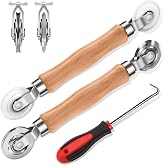3-Piece Screen Repair Kit: Screen Roller Tool, Spline Tool for Window Mesh | Includes nylon/steel screen roller for delicate/heavy-duty mesh. Ergonomic handle &amp; spline removal hook for easy installation