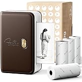 FaithTag Bible Sticker Mini Inkless Printer FP31, Bible Study Journal Supplies, Bible Index Tab, Gifts for Women, Men, Kids, Christian, Compatible with 2" & 3" Thermal Paper, with 4 Rolls