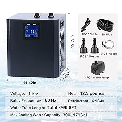 YAKUST 79 Gallon Aquarium Chiller, Fish Tank