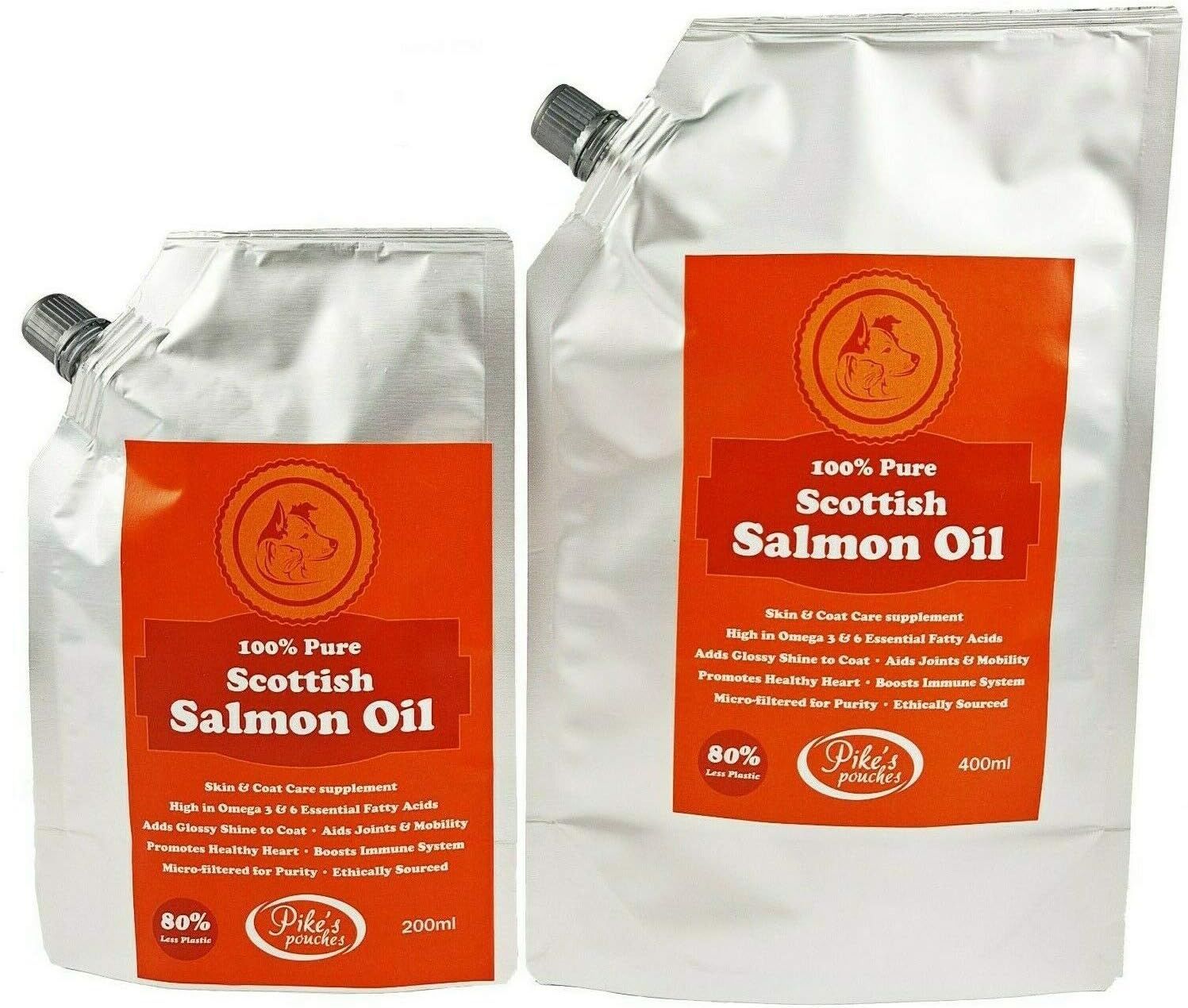 100 Pure Scottish Salmon Oil for Dogs & Cats Natural Omega 3 & 6
