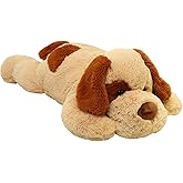 YESGIRL 26.8 inch 5 lbs Dog Weighted Stuffed Animals, Large Weighted Plush Animal, Cute Plush Toy Pillow, Gifts for Adults, Kids, Boys and Girls