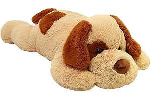 YESGIRL 26.8 inch 5 lbs Dog Weighted Stuffed Animals, Large Weighted Plush Animal, Cute Plush Toy Pillow, Gifts for Adults, Kids, Boys and Girls