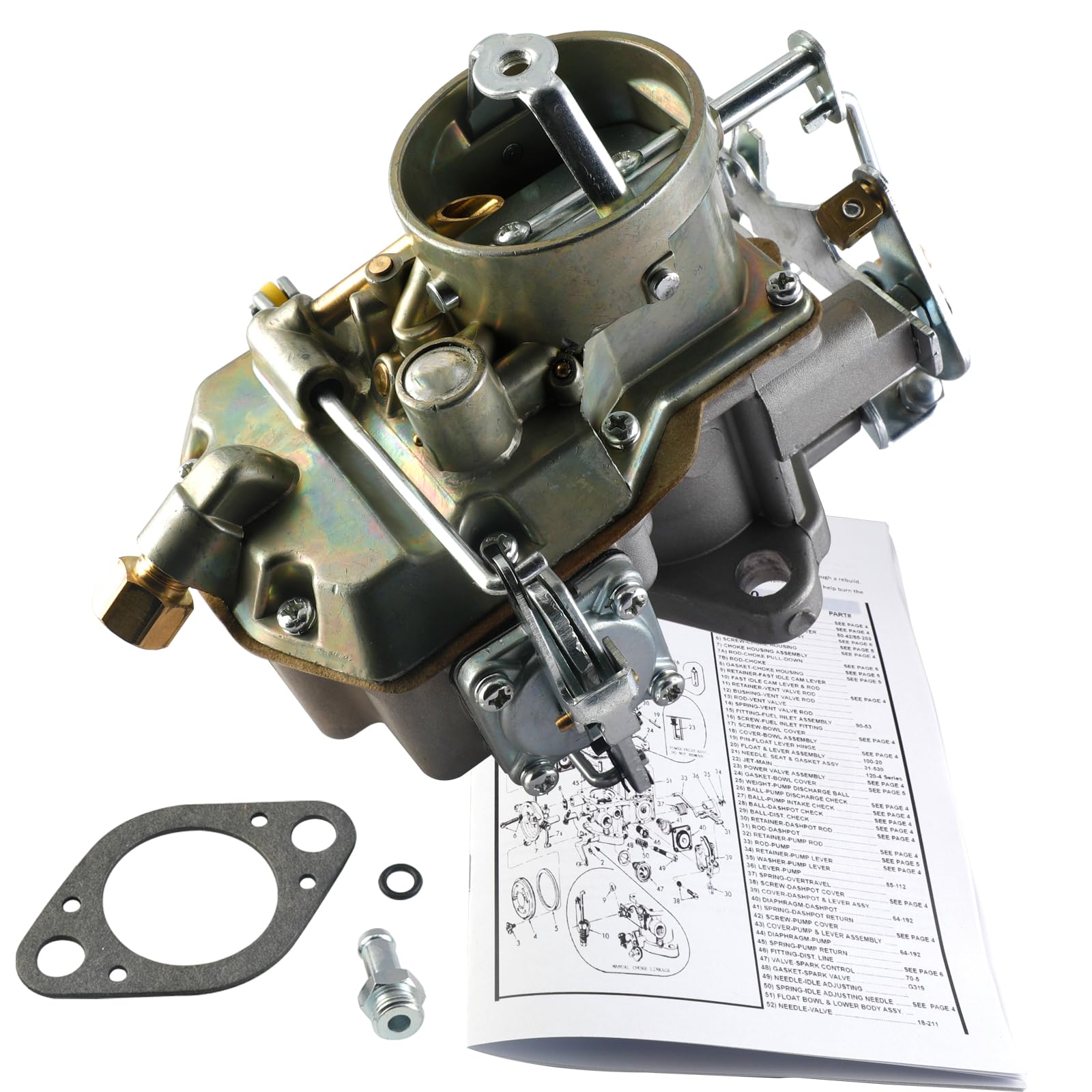 Photo 1 of Autolite 1100 1 Barrel manual choke Carburetor Replacement For 1964-1968 Mustang Falcon 200 223 262 Inline Comet Straight 6 Cylinder 170 200 Cid Engines